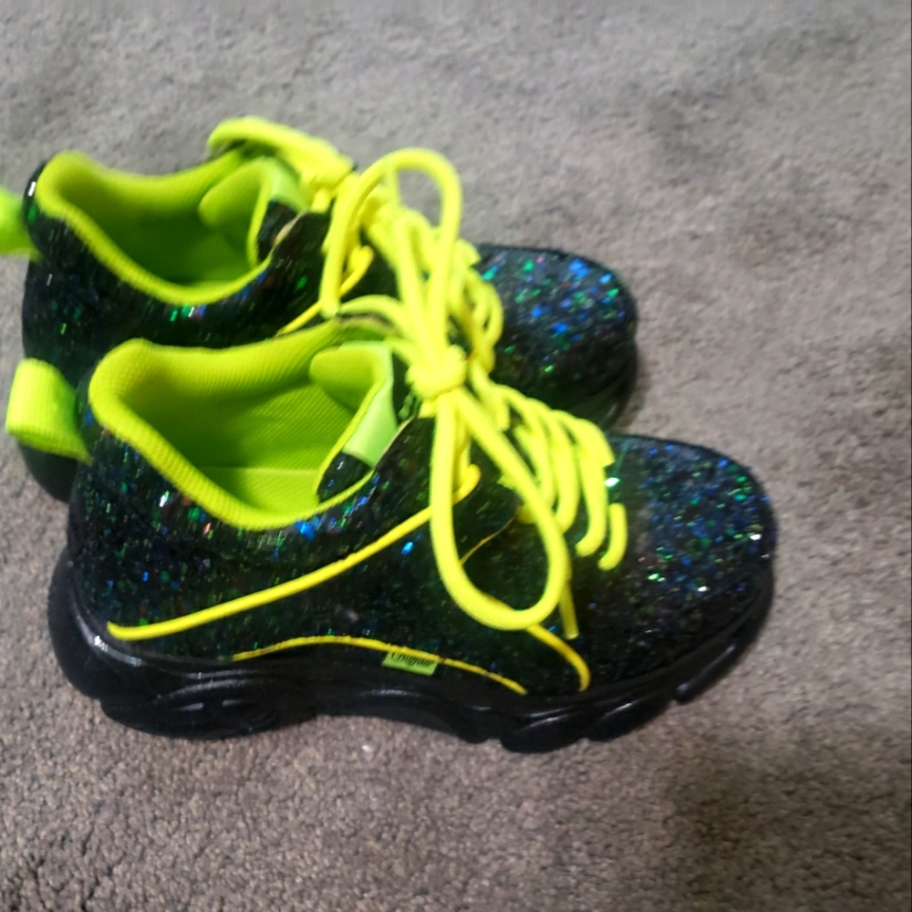 Buffalo X Jaded London Glitter Chunky Sneakers